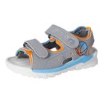RICOSTA Surf erkek çocuk sandaleti, genişlik: orta, yıkanabilir, Grafit Papaya, 29 EU
