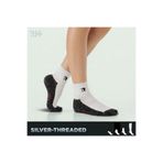 Rider Healthcare Cryo Silver + Havlu Taban Kısa Gümüş İplikli Çorap — Beyaz