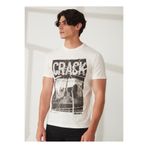 Rıders By Lee Bisiklet Yaka Beyaz Erkek T-Shirt L231721100 Bisiklet Yaka T-shirt