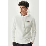 Rıders By Lee Kapüşon Yaka Beyaz Erkek Sweatshırt L222695-102 Kapüşonlu Sweatshirt