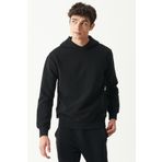 Riders By Lee L222710-001 Kapüşonlu Regular Fit Siyah Erkek Sweatshirt