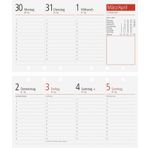rido/idé 7012230001 cep takvimi/planlayıcı ajanda, halkalı defter içi TM 17/contacter, 2 sayfa = 1 hafta enine, 153 x 87 mm, karton zarf, 2021 takvim
