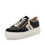 Rieker Bayan Low-Top Sneaker M1912, kadın ayakkabısı, Siyah 00, 40 EU