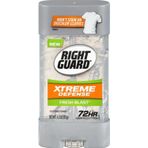 Right Guard Xtreme Defense Fresh Blast Antiperspirant 4.0OZ 113 gr Gel Deodorant