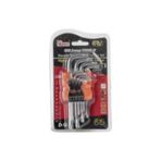 Rigour 9 Parça Yıldız Tork Alyan Anahtarı 120 Mm Allen Set