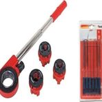 rigour Mekanik Kollu Boru Pafta Takımı Çantalı Boru Diş Açma 1/2-1' 3/4 Set Kwb Mini Eğe Seti Dahil