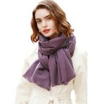 RIIQIICHY Pashmina şal sarar kadınlar için eşarp düğün için büyük kış eşarplar yumuşak şal ve sarar gece elbiseleri için, Purple-11 (Mor-, L