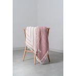 Rikka Home %100 Pamuk 4 Kat Muslin Battaniye 140X190 cm – Hafif, Nefes Alabilen, Çok Amaçlı Örtü/Pike - Gül Kurusu - 140 x 190 cm