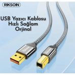 Riksoin 1.20 -metre Usb-a To Usb-b 2.0 Yazıcı Kablosu Ce Lisanslı