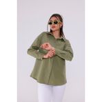 Rima Collection Kadın Trend Gömlek - Haki - S