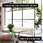 Rimafol Cam Kumlama Folyosu Buzlu Cam filmi 100CMX6 METRE - 100 cm x 6 m