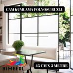 Rimafol Cam Kumlama Folyosu Buzlu Cam filmi 45CMX3METRE - 45 x 300 cm