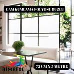 Rimafol Cam Kumlama Folyosu Buzlu Cam filmi 75 CMX5METRE - 75 x 500 cm