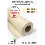 RİMAFOL CAM KUMLAMA FOLYOSU BUZLU CAM FİLMİ ofis -ev-mutfak pencere-cam balkon duşakabin 50cmx8m