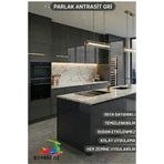 RİMAFOL Parlak Antrasit Gri Kendinden Yapışkanlı Dolap Kaplama Folyosu 61 CM x 3 METRE
