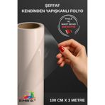 RİMAFOL ŞEFFAF KENDİNDEN YAPIŞKANLI FOLYO 100 CM X 3 METRE