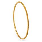 Rimagold 10 gr 22 Ayar Ajda Düz Simli Detaylı Bilezik