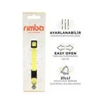 Rimba 22-30 cm 10 mm Sarı-Beyaz Zilli Kolay Açılabilen Puantiyeli Kedi Boyun Tasması
