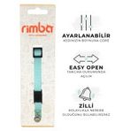 Rimba 22-30 cm 10 mm Turkuaz Zilli Kolay Açılabilen Kedi Boyun Tasması