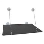 Rimba Kediler İçin 30x47 cm Antrasit Peluş Cam Yatağı