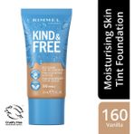 Rimmel London Kind Free Fondöten 160 Vanilla Vegan Temiz İçerik 30 ml Hassas Ciltler İçin