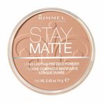 Rimmel London Stay Matte Pressed Powder 14 gr No: 010 - Warm Honey Pudra