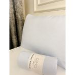 Rimo Home Çift kişilik 180x200 battal lastikli çarşaf+ 2 adet yastık kılıfı - Mavi