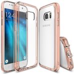 Ringke Air Galaxy S7 Rose Gold Ultra Hafif Esnek İnce Renkli Transparan Kılıf