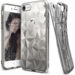 Ringke Air Prism 3D Elmas Yansıması iPhone 7 Smoke Black Ultra Hafif Esnek İnçe Renkli Transparan Silver Kılıf