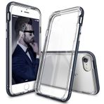 Ringke Frame iPhone 7 Çerçeveli Bumper Metal Slate Extra Tam Koruma Antrasit Kılıf