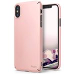 Ringke Slim iPhone XS Kılıf Peach Pink - 4 Tarafı Saran Tam Koruma İnce Şık Tasarım