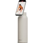 Ringo Pro Manyetik Telefon Tutuculu Termal Paslanmaz Çelik Su Şişesi (Pipetli Kapak) – 24 Oz / 710 ml - Fildişi