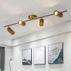Rings Metal Modern 4 Lü Eskitme Kaplama Led Spot Avize Beyaz Ampullü