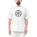 Rinne Sharingan Oversize Beyaz Tişört - XL