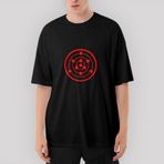 Rinne Sharingan Oversize Siyah Tişört