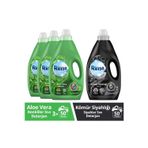 Rinso Sıvı Deterjan Aloe Vera Renki 3lt 3adet Sıvı Deterjan Kömür Siyahlığı Siyah 3lt 1adet