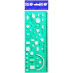 Rio Multi Sistem Şablonlu Cetvel - Yeşil