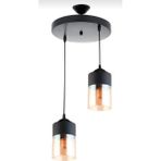 Riolight Ikili Camlı Sarkıt Avize Çap: 30CM - Eskitme