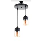 RİOLİGHT İKİLİ CAMLI SARKIT AVİZE ÇAP: 30CM RIO000202