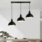 RİOLİGHT MASA ÜSTÜ VİNTAGE,RETRO,RUSTİK SİYAH 3XE27 DUYLU METAL SARKIT SIRALI AVİZE UZUNLUK:60CM