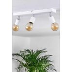 Riolight Modern Beyaz 3XE27 Mafsallı Hareketli Başlık(Glop Ampul Hariç) Metal Spot Avize