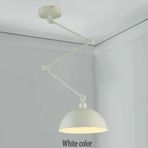 RİOLİGHT MODERN BEYAZ DÖRT MAFSALLI AKROBAT METAL MASA ÜSTÜ SARKIT AVİZE ŞAPKA ÇAPI:30CM