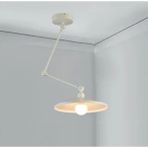 Riolight Modern Beyaz Üç Mafsallı Akrobat Metal Masa Üstü Sarkıt Avize Şapka ÇAPI:38CM - 1
