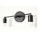 RİOLİGHT MODERN İKİLİ METAL DUVAR APLİK SİYAH RENK