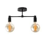 RİOLİGHT MODERN İKİLİ SİYAH METAL SARKIT AVİZE RIO000644