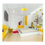RİOLİGHT MODERN SARI İÇİ BEYAZ 1 BEBEK,ÇOCUK,GENÇ ODASI İÇİN TEKLİ METAL SARKIT AVİZE ÇAP:30CM