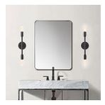 RİOLİGHT MODERN SİYAH 2XE27 DUYLU AYNA KENARI METAL DUVAR APLİK NOT:1ADET FİYATIDIR
