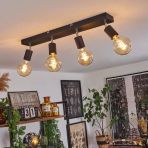 Riolight Modern Siyah 4XE27 Mafsallı Hareketli Başlık(Glop Ampul Hariç) Metal Spot Avize