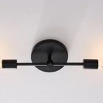 RİOLİGHT MODERN SİYAH METAL 2XE27 DUYLU AYNA ÜSTÜ DUVAR APLİK
