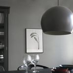RİOLİGHT MODERN SİYAH ODA,MASA,BAR ÜSTÜ CAFELER İÇİN 1XE27 DUYLU TEKLİ METAL SARKIT AVİZE ÇAP:20CM